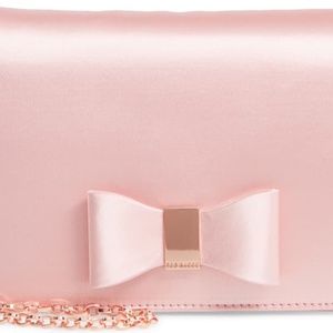 $70 NWT TED BAKER LONDON Eveelyn Bow Satin Bag